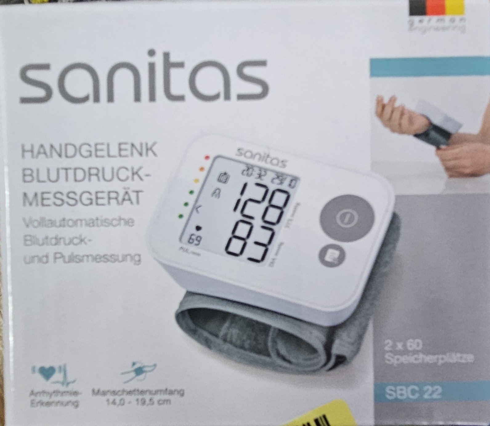 Ciśnieniomierz nadgarstkowy SANITAS - obrazek 4